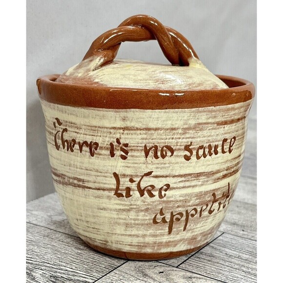 Wilder Redware CREAMER & SUGAR BOWL WITH LID Modern Farmhouse*Tiny Flaw Boho - Picture 2 of 16